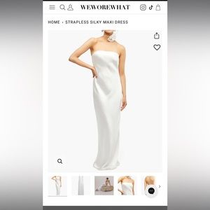 We Wore What - NWT Strapless Silky Maxi Size 0